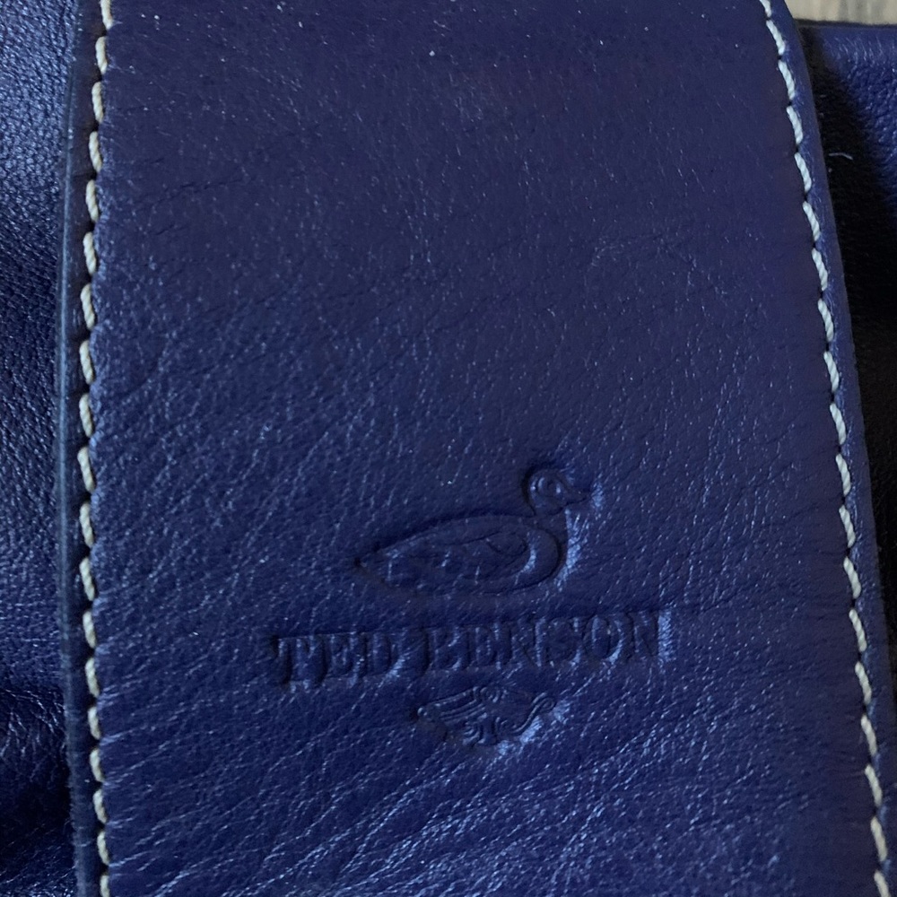 Ted Benson Italian Purple Leather Hobo - Picture 4 of 8